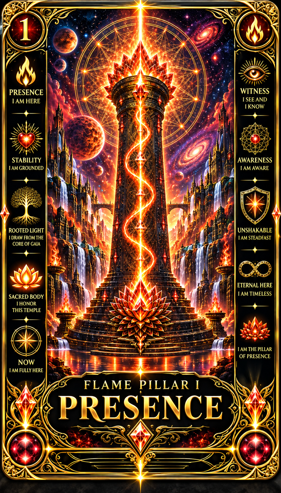 Flame Pillar of Presence card